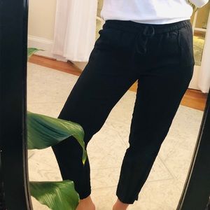 J. Crew Drawstring Pant Black 0